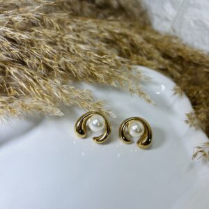 Σκουλαρίκι Elegant Pearl In Gold
