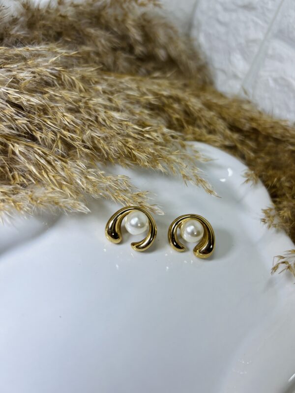 Σκουλαρίκι Elegant Pearl In Gold