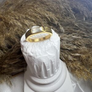 Δαχτυλίδι  Gold White Crystal