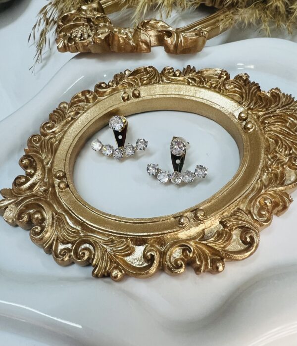 Rhinestone Brooch Moon