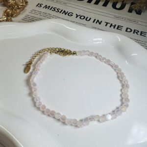 White Pink Iridescent Crystal