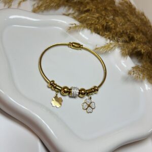 Clover bracelet gold