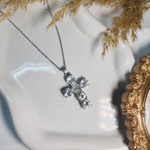 Zircon Cross Necklace