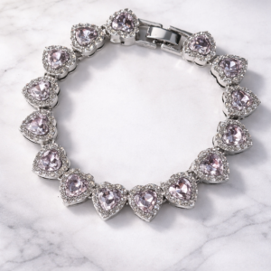 Heart in pink bracelet